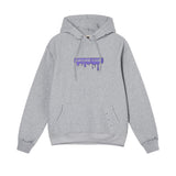 パープルリップフーディー / PURPLE LIP HOODIE gray