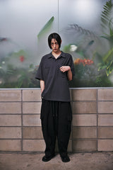 N-BT POCKET 1/2 COLLAR-TEE (Charcoal)
