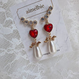 ハートラブウィングピアス / Red Heart Love Wing Piercing