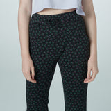 フラワーセミブーツカットロングパンツ / WKG Flower semi bootcut long pants (4548410376310)