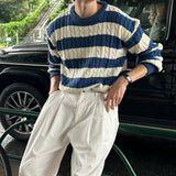 LMN Twisted Stripe Round Knitwear (3 colors)