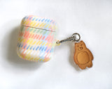 パステルチェックエアポッツ/Pastel check airpod 1,2 case (6682196869238)