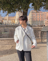 Extended Sleeve Tweed Jacket (6595750625398)