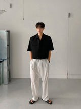 ASCLO Ice Linen Wide Slacks (3color)