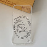 Ribbon Balletline Cat Phone Case
