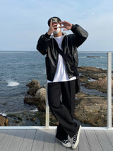 メリーディタッチャブルフーディライダージャケット / MELLY DETACHABLE HOODY RIDER JACKET(2COLOR)