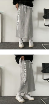 Rotis Teach Line Lettering Bendable Long Skirt