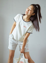 ピース＆ラブ クラブ リンガー Tシャツ / Peace&Love*Club Ringer T-shirt