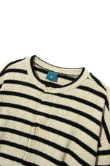 クレムカラーレスカーディガンシャツ/Creme collarless cardigan shirt C6 Ivory&Black