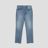 フロントスリットローデニム / FRONT SLIT LOW DENIM