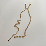 クロスコイン2WAYボールドショートロングネックレス / soe Cross Coin Two Way Bold Short Long Necklace