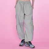 [NF] FLAT NYLON CARGO PANTS (GRAY)_F23QD855
