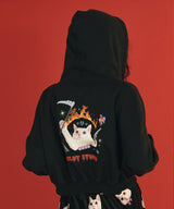 04キャットクロップフードジップアップ  / 0 4 cat crop hood zip-up - BLACK (4579924672630)