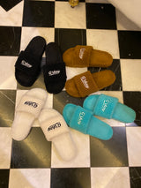 グッドデイファリーサンダル/G'day furry sandals (brown)