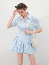 PLEATS DETAIL WRAP ONEPIECE_SKY BLUE (6580886470774)