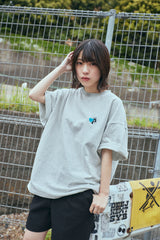 コラボレーションストライプTシャツ / PUBLUX × GRAVER - GRAY