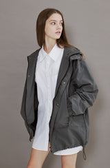 RIPSTOP 2WAY ZIP-UP JACKET [S.GREY] (6613804286070)