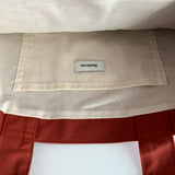 Twill simple line bag - brick