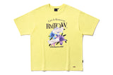 パステルリリーTシャツ / PASTEL LILY TEE_LIGHT YELLOW