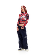 [Archive Bold X Diadora] RACING MESH CROP TOP (RED)