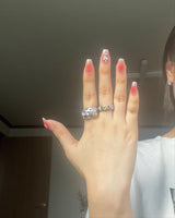 [I-DLE Soyeon] Silver gemstone ring_1