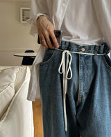 ヘビー ラップ デニムパンツ / Heavy wrap denim pants (2 color)
