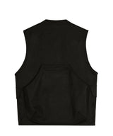 87-STAN025 [Vegan Suede] Multi-pocket Suede Best Black