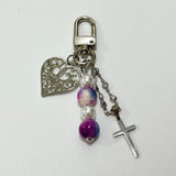 ビンタージパープルキーリング / MADE vintage purple Keyring
