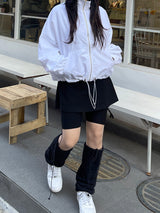 リボンストリングレッグウォーマー / Ribbon String Leg Warmer