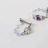 Purple Butterfly Cuff Piercing / 2 color