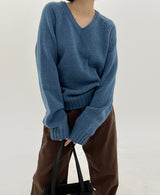RajVネックニット/Raj V-neck Knit (6color)