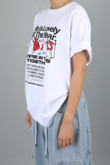 ゲールプリントオーバーフィットTシャツ