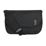 ビーニードッグエンブロイダリーストライパークロスメッセンジャーバッグ / Beanie Dog Embroidery Striper Cross Messenger Bag