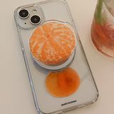 タンジェリンフードフルーツスマホグリップ(ステッカータイプ)