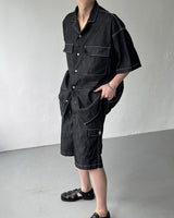 デニムオープンカラーシャツ/SI Denim Open Collar Shirt