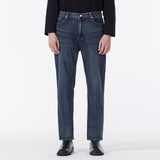 Signature Stud Tapered Crop Fit Denim Pants Dark Indigo
