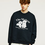 2マルチーズシルエットスウェットシャツ / Two maltese silhouette sweatshirts
