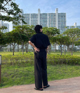 リネンワイドジャンプスーツ / RO linen wide jumpsuit (3 colors)