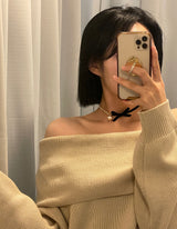 ジュリアミニベルベットリボンチョーカー/julia mini velvet ribbon choker