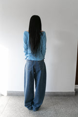 cats balloon denim pants(S-L)