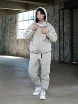 CORDURRA NYLON MIX HOODED DOWN PUFFER