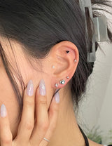 [5 set] ブラックキッチュピアスセット