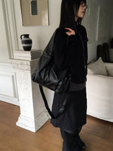 Hijo レザーカットクロスショルダーバッグ