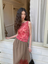 Gorgeous backless sleeveless top