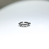 [Nmixx Bae] Silver triple ribbon ring