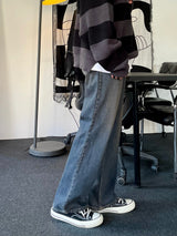 バルカンワイドデニムパンツ/BALCAN WIDE BLACK DENIM PANTS(ONE COLOR)