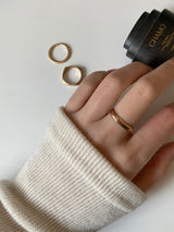 [3 set] modern volume layered ring set