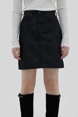 No.372 ノンスパンデニムスカート/No.372 Nonspan denim skirt (2color)