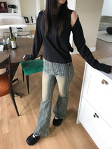 Reese boot-cut denim pants