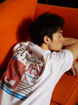 ヒュージレストロゴTシャツ